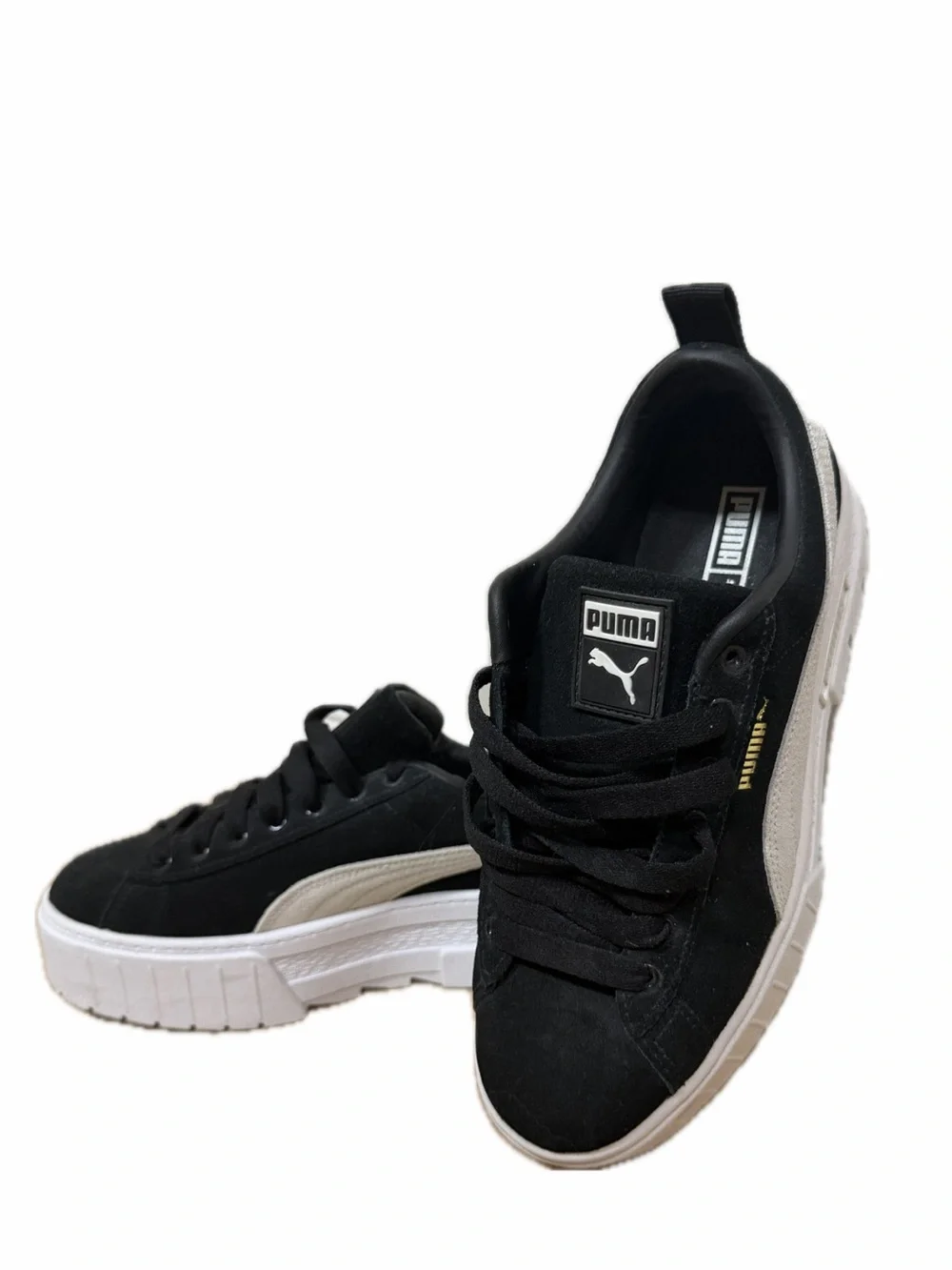 Size 9 PUMA Black Platform Lace Up